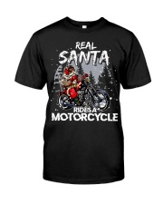 Real santa rides a motorcycle Premium Fit Mens Tee tile