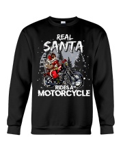 Real santa rides a motorcycle Crewneck Sweatshirt tile