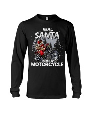 Real santa rides a motorcycle Long Sleeve Tee tile