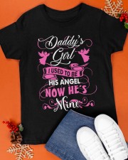 Daddy's girl i used to be his angel now he's mine Classic T-Shirt apparel-classic-tshirt-lifestyle-front-83