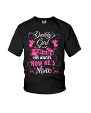 Daddy's girl i used to be his angel now he's mine Youth T-Shirt tile