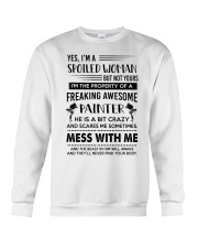 painter yes im a spoiled woman Crewneck Sweatshirt tile