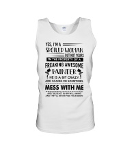 painter yes im a spoiled woman Unisex Tank tile