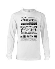 painter yes im a spoiled woman Long Sleeve Tee tile
