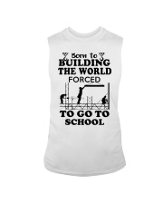 born to building the world forced scaffolder Sleeveless Tee tile