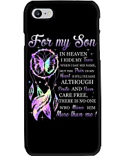 For my son i hide my tears when i say your name but the pain in my heart is still the same although i smile and seem care freee there is no one who mi Phone Case tile