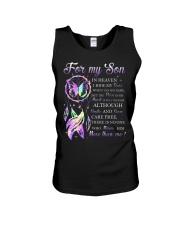 For my son i hide my tears when i say your name but the pain in my heart is still the same although i smile and seem care freee there is no one who mi Unisex Tank tile