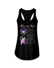For my son i hide my tears when i say your name but the pain in my heart is still the same although i smile and seem care freee there is no one who mi Ladies Flowy Tank tile