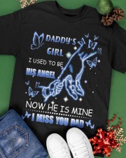 Daddy's girl i used to be his angel now he is mine i miss you dad Classic T-Shirt apparel-classic-tshirt-lifestyle-back-69