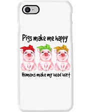 pigs make me happy Phone Case tile