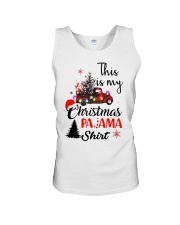 This is my chrismas pajama shirt Unisex Tank tile