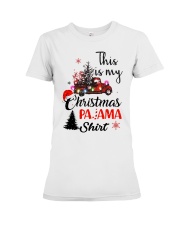 This is my chrismas pajama shirt Premium Fit Ladies Tee tile