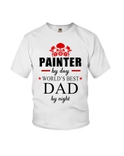 painter by day world's best dad Youth T-Shirt tile