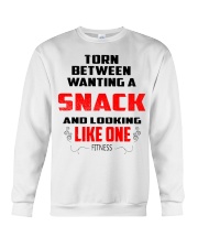 torn between wating a snack Crewneck Sweatshirt tile
