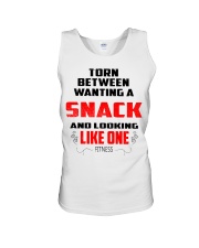 torn between wating a snack Unisex Tank tile
