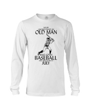 Never underestimate an old man july Long Sleeve Tee tile