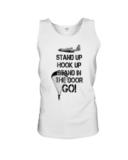 stand up hook up stand in the door go Unisex Tank tile