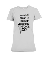 stand up hook up stand in the door go Premium Fit Ladies Tee tile