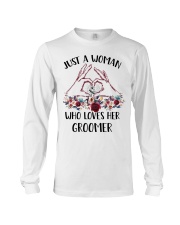 just a woman who loves her Groomer Long Sleeve Tee tile