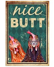 Two Chickens Nice But Vertical Poster tile