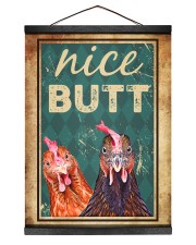 Two Chickens Nice But Hanging Canvas tile