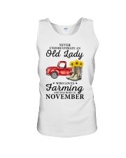farmer never underestimate an old Unisex Tank tile