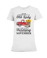 farmer never underestimate an old Premium Fit Ladies Tee tile