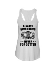paratrooper always remembered never forgotten Ladies Flowy Tank tile