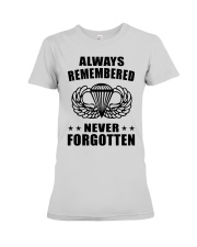 paratrooper always remembered never forgotten Premium Fit Ladies Tee tile