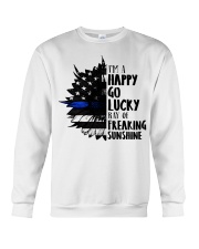 Police Officer i am happy go Crewneck Sweatshirt tile