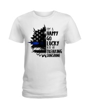Police Officer i am happy go Ladies T-Shirt tile
