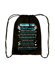 dad missing you isn't easy Drawstring Bag tile