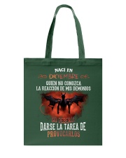 Naci en diciembre quien no conozca Tote Bag tile