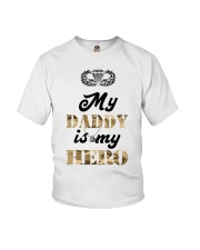 paratroope my daddy my hero Youth T-Shirt tile