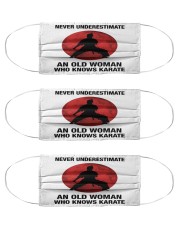 Never underestimate an old woman who knows karate Mask tile