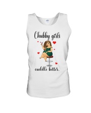 Chubby girls cuddle better Unisex Tank tile