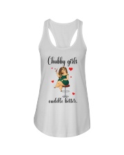 Chubby girls cuddle better Ladies Flowy Tank tile