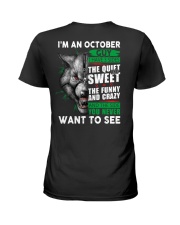 I'm an october guy i have 3 sides Ladies T-Shirt tile
