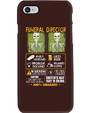 Funeral Director multitasking likes beer Phone Case tile