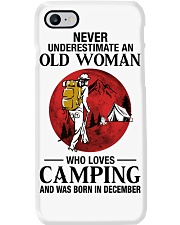 Never Underestimate Old Woman Loves Camping Dec Phone Case tile