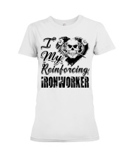 ironworker i my reinforcing Premium Fit Ladies Tee tile