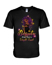 Beauty doesn't have a V-Neck T-Shirt tile