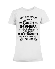 Ironworker do not mess with me Premium Fit Ladies Tee tile