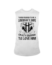 tough enough to be a linemans wife crazy Sleeveless Tee tile