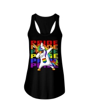 Dabbing lgbt Ladies Flowy Tank tile
