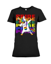 Dabbing lgbt Premium Fit Ladies Tee tile