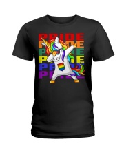 Dabbing lgbt Ladies T-Shirt tile
