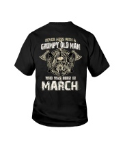 Never mess with a grumpy old man March Youth T-Shirt tile