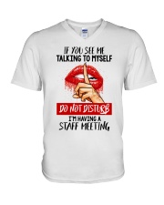 If you see me talking V-Neck T-Shirt tile