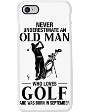 Never underestimate an old man who loves golf and was born in september Phone Case tile